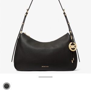 Michael Kors Black and Gold Shoulder Bag